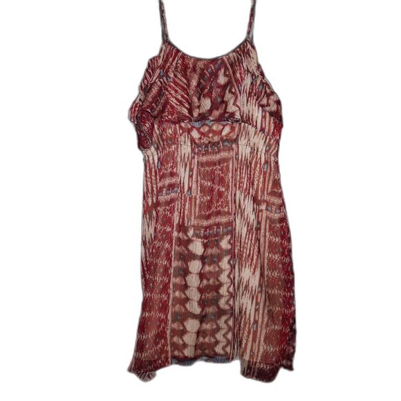 Women's Converse midi summer dress sleeveless boho y2k lightweight hippie Sz XL - Picture 2 of 4